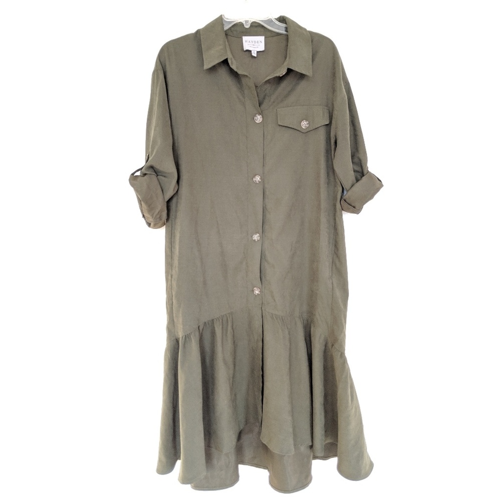 Hayden LA Hi-Low Boho Shirt Dress, M